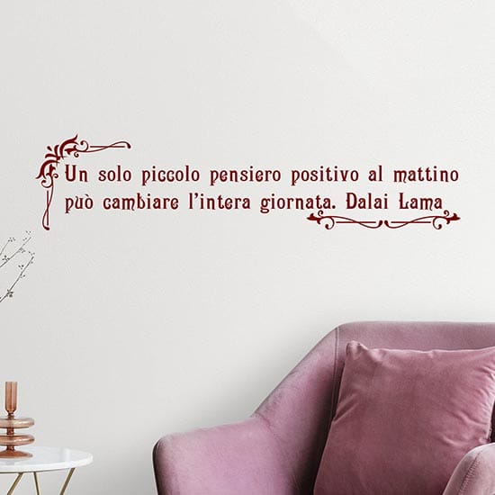 Stickers murali personalizzati con frase