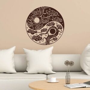 Adesivi murali yin yang decorazioni da parete