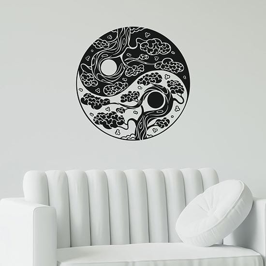 Adesivi murali yin yang