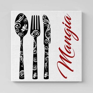 Quadri moderni per cucina su tela quadro mangia