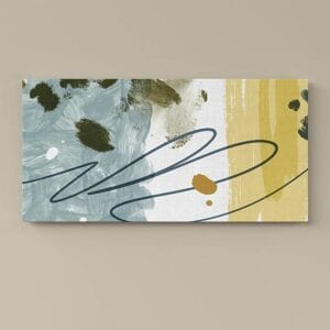 Quadro su tela moderna astratta orizzontale