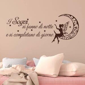 Frase adesiva da muro decorativa da parete