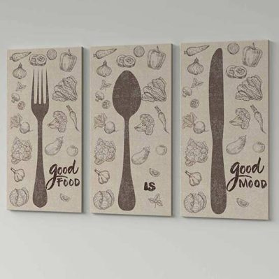Quadri cucina su tele moderne