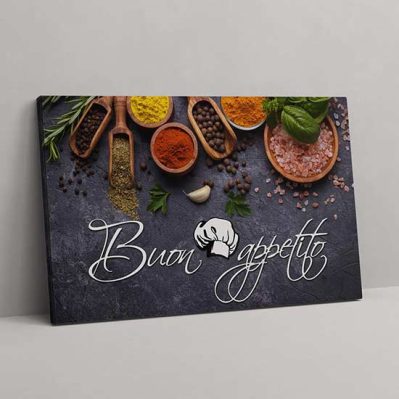 Quadro cucina buon appetito da appendere