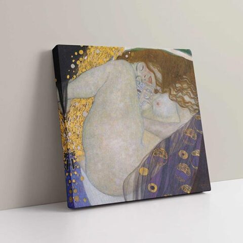 Danae quadro famoso di Klimt riproduzione