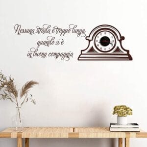 Orologi da parete con scritte adesive per decorare