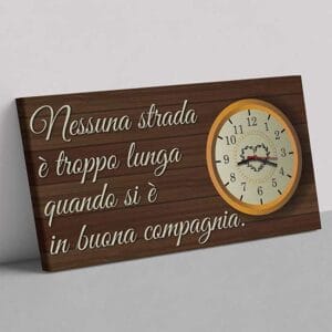 Orologio da parete personalizzato con la tua frase
