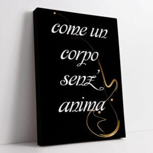 Quadri moderni su tela con scritte da appendere
