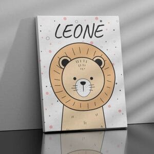 Quadri per bambini animali su tela leone