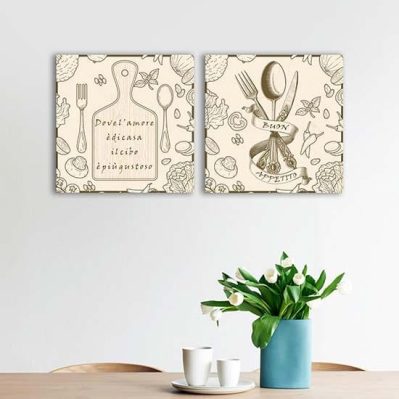 Quadri su tela per arredare la cucina decorazioni da parete