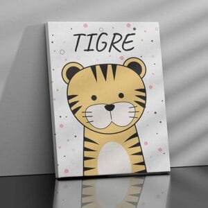 Quadri su tela per bambini con animali tigre