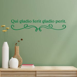 Frase adesiva da parete in latino stickers murali