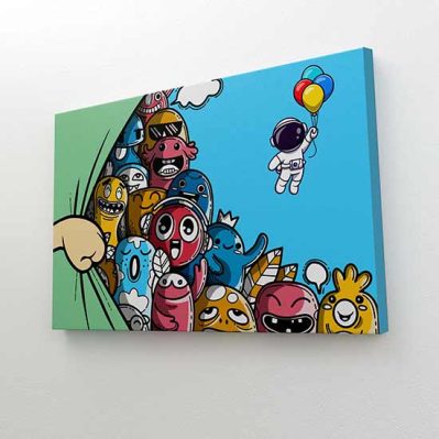 Quadro su tela per bambini da appendere nella cameretta