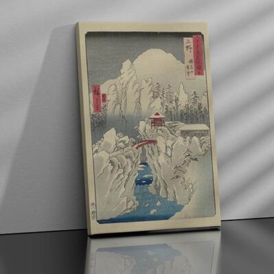 Riproduzione quadro su tela di Hiroshige View of Mount Haruna in