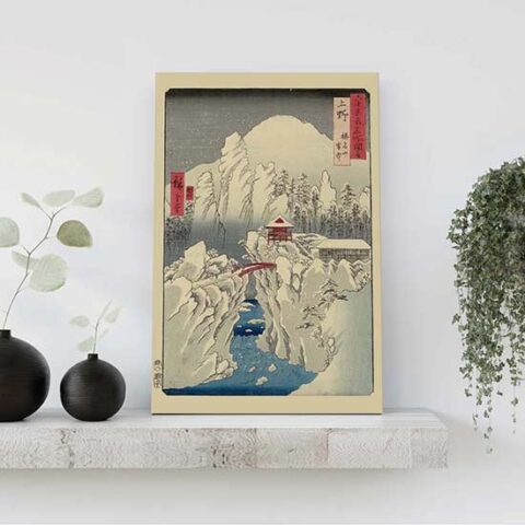 Riproduzione quadro su tela di Hiroshige stampa