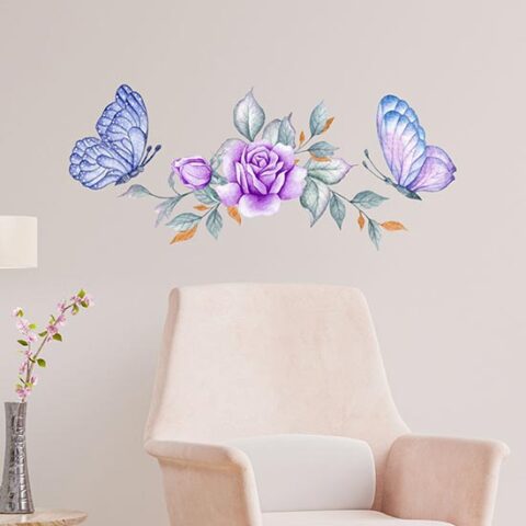 Adesivi da parete farfalle dipinte