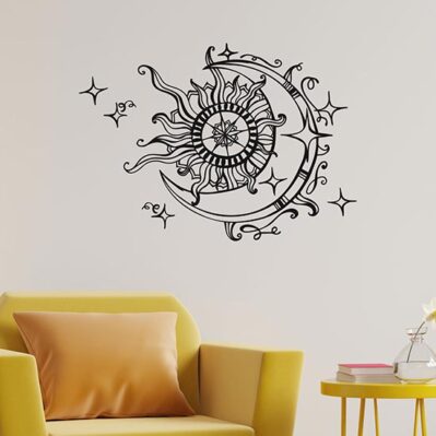 Adesivi da parete sole e luna stickers murali