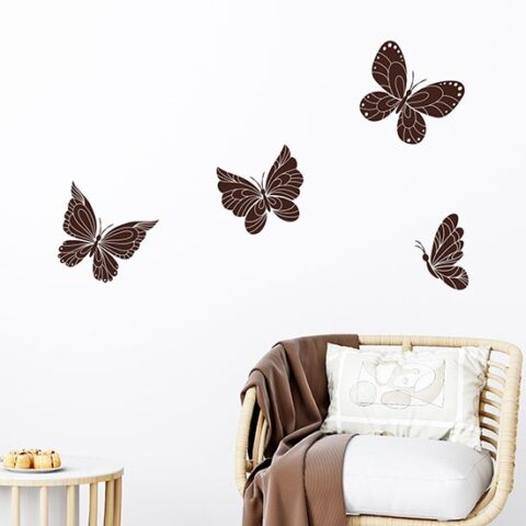 Farfalle adesive da muro decorative