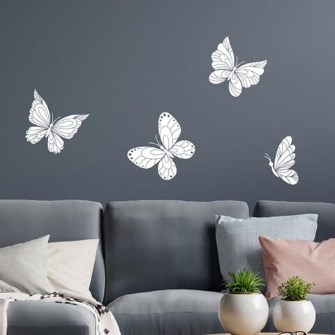 Farfalle adesive da muro decorative wall stickers