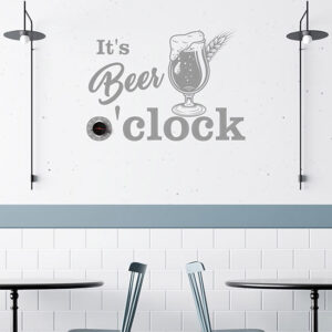 Orologio da parete birra stickers per bar