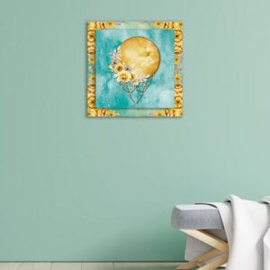 Quadri 3d multilivello con fiori su tela