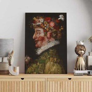 Quadro famoso Primavera di Arcimboldo su tela