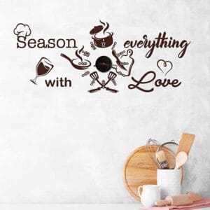 Orologi da parete per cucina con stickers murali