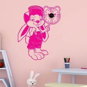 Orologio da parete per bambini con stickers da muro