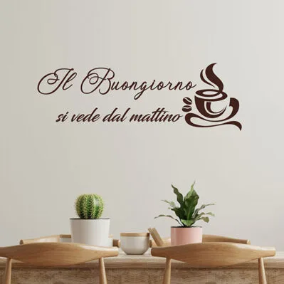 1 pezzo Cartello in legno rustico per caffè, decorazione in stile