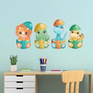 adesivi murali dinosauri baby per cameretta