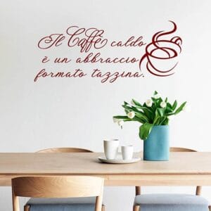 Decorazione adesiva bar caffetteria, adesivi murali
