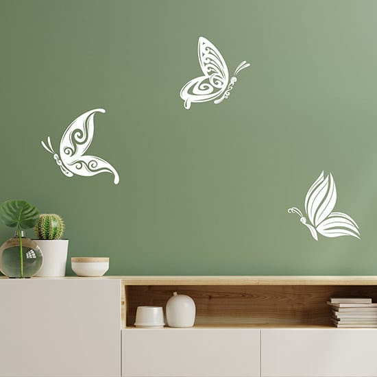 Farfalle Adesivi Murali – Decalcomanie Art Design Per Pareti, Decorazione Rimovibile Per Casa, Ufficio, Mobili - 6