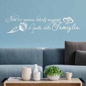 Frase adesiva da parete sulla famiglia wall stickers