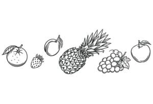 Posizione dei disegni adesivi murali frutta