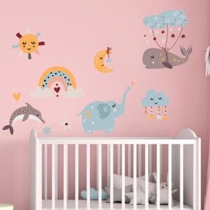 Stickers da muro per bambini adesivi bohémien per cameretta