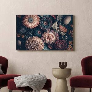 Quadro natura morta su tela stampa moderna