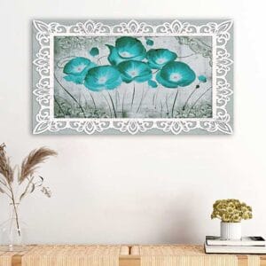 Quadro shabby chic stampa su tela vintage