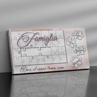 Stampa Su Tela Personalizzata Con Le Tue Foto - Unite Stone, Regalo Per Matrimoni, Familiari, Amici - 20x20 Cm
