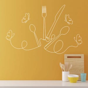 Stickers murali design per cucina decorazione