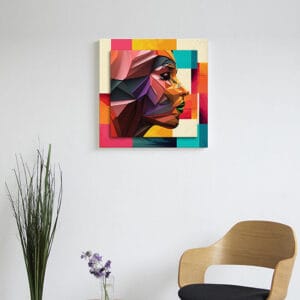 Quadro 3d astratto geometrico arte moderna