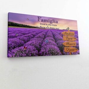 Tela Personalizzata Orizzontale 100x70 Cm – Stampa Su Tela Con Bordo Stampato, Telaio In Legno Da 20 Mm, Pronta Da Appendere, Perfetta Come Regalo
