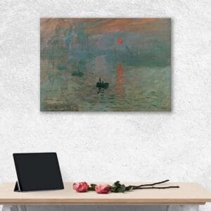 Impressione levar del sole quadro di Monet stampa su tela