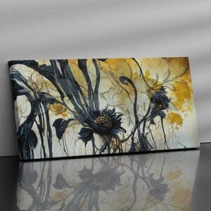 Visario Quadro Su Tela Astratto 160x80 Cm – Stampa Su Tela, Pronto Da Appendere, Senza Cornice