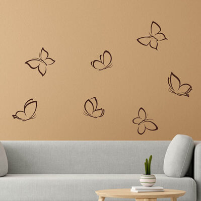Farfalle adesive da muro 7 wall stickers
