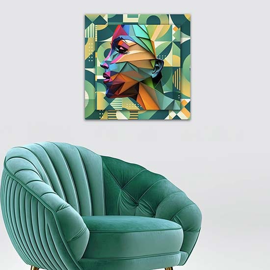Poster Costellazione Cassiopea Su Tela Con Cornice - 40 X 60 Cm, Decorazione Moderna Per Parete