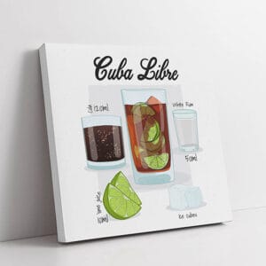 Stampe su tela cocktail bar cuba libre