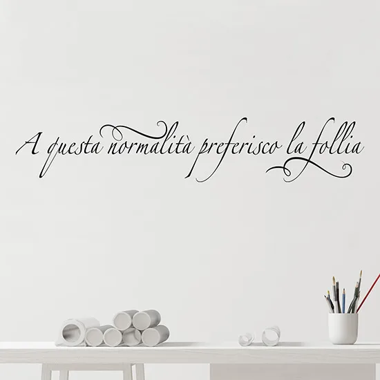 Adesivi da Parete, Lettere Moderne Rimovibili Proverbi Versetti