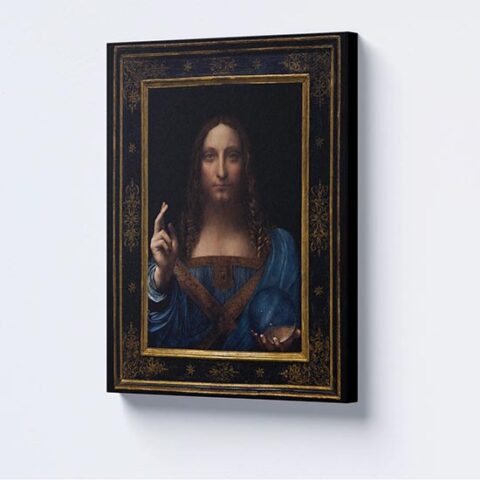 Quadro Salvator Mundi di da Vinci arte sacra