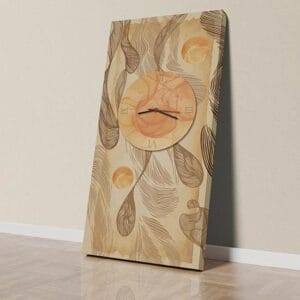 SDYA – Quadro Astratto Dipinto A Mano Su Tela, Cm 76,2x152,4, Colori Grigi, Cornice In Legno, Pronto Da Appendere, Per Soggiorno