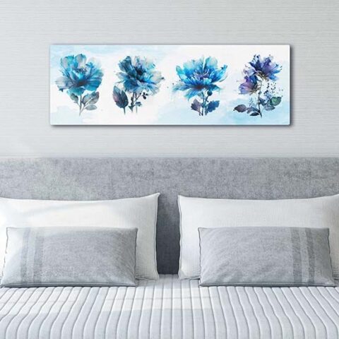 ABAKUHAUS Arazzo Parete Marino 150x110cm - Tessuto Morbido, Decorazione Camera Blu Ardesia - Foto 7